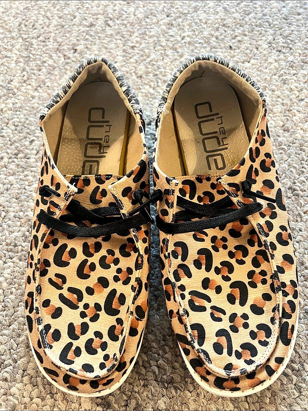 Hey Dude Wendy Leopard Print Sneakers